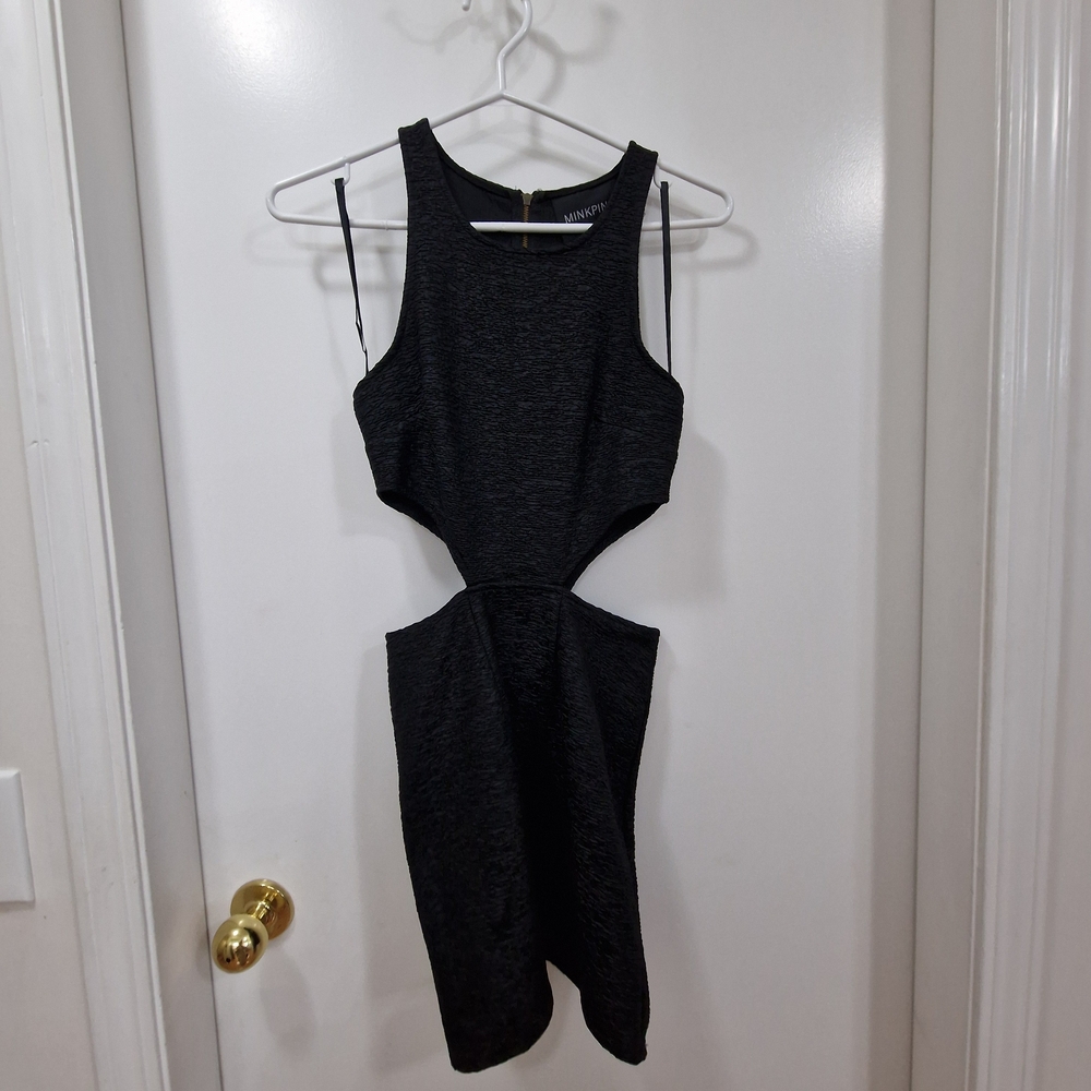 Elegant Black Cutout Dress